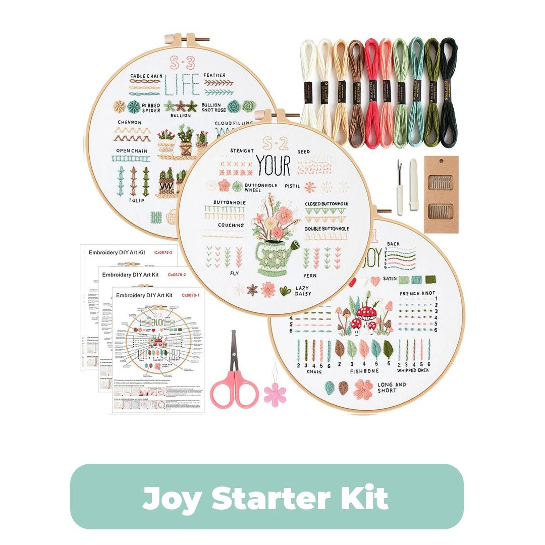 Joy Starter Kit - Premium Embroidery Kits