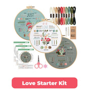 Love Starter Kit - Premium Embroidery Kits