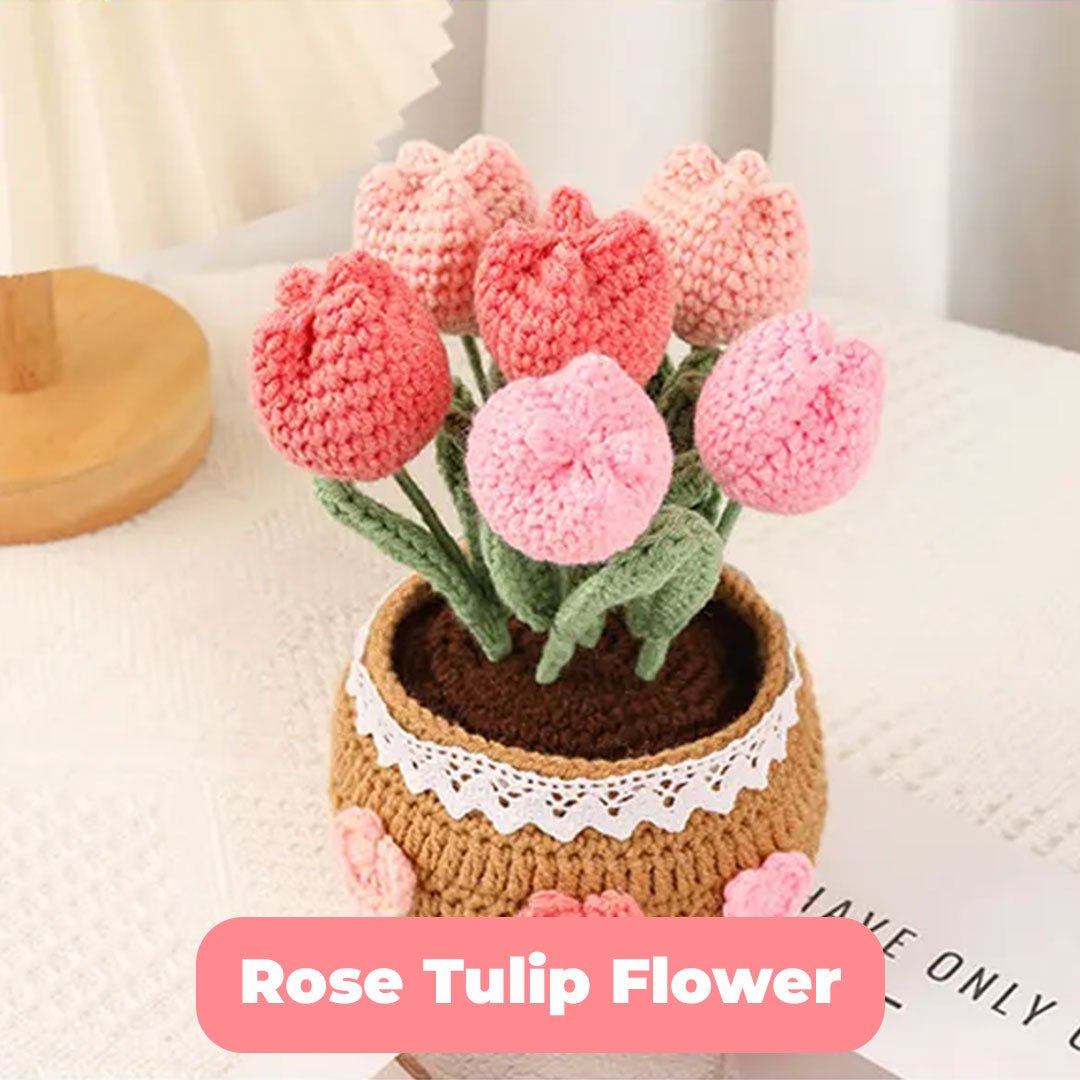 Rose Tulip Flower - Premium Embroidery Kits